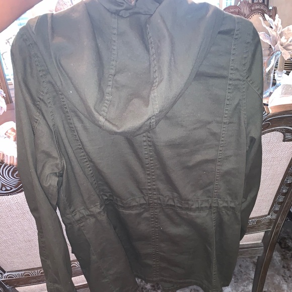 Green twill utility jacket - Picture 2 of 2